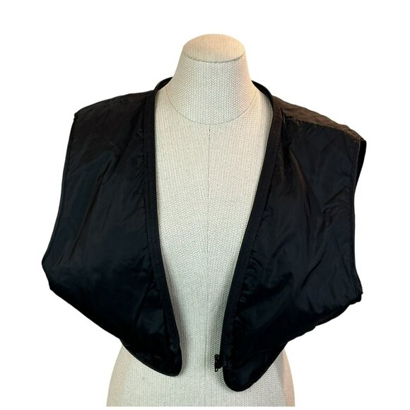 Wilsons Leather Moto Full Zip Leather Jacket Womens Medium Black With Quilted Th - Picture 11 of 16